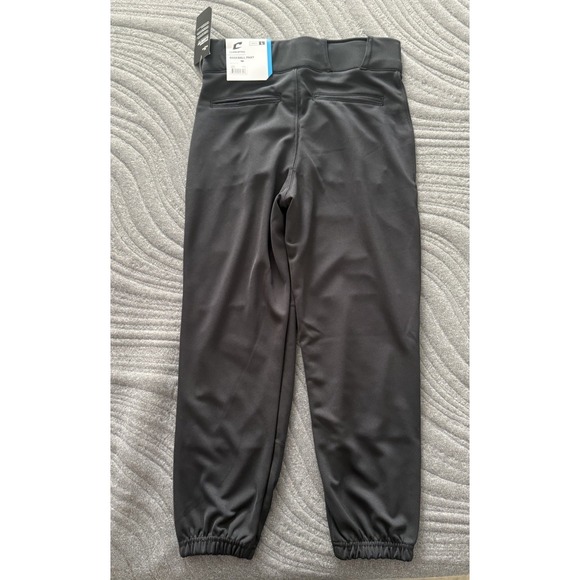 Champro Triple Crown Classic Solid Black Youth Large Baseball Pants NWT - Picture 2 of 4